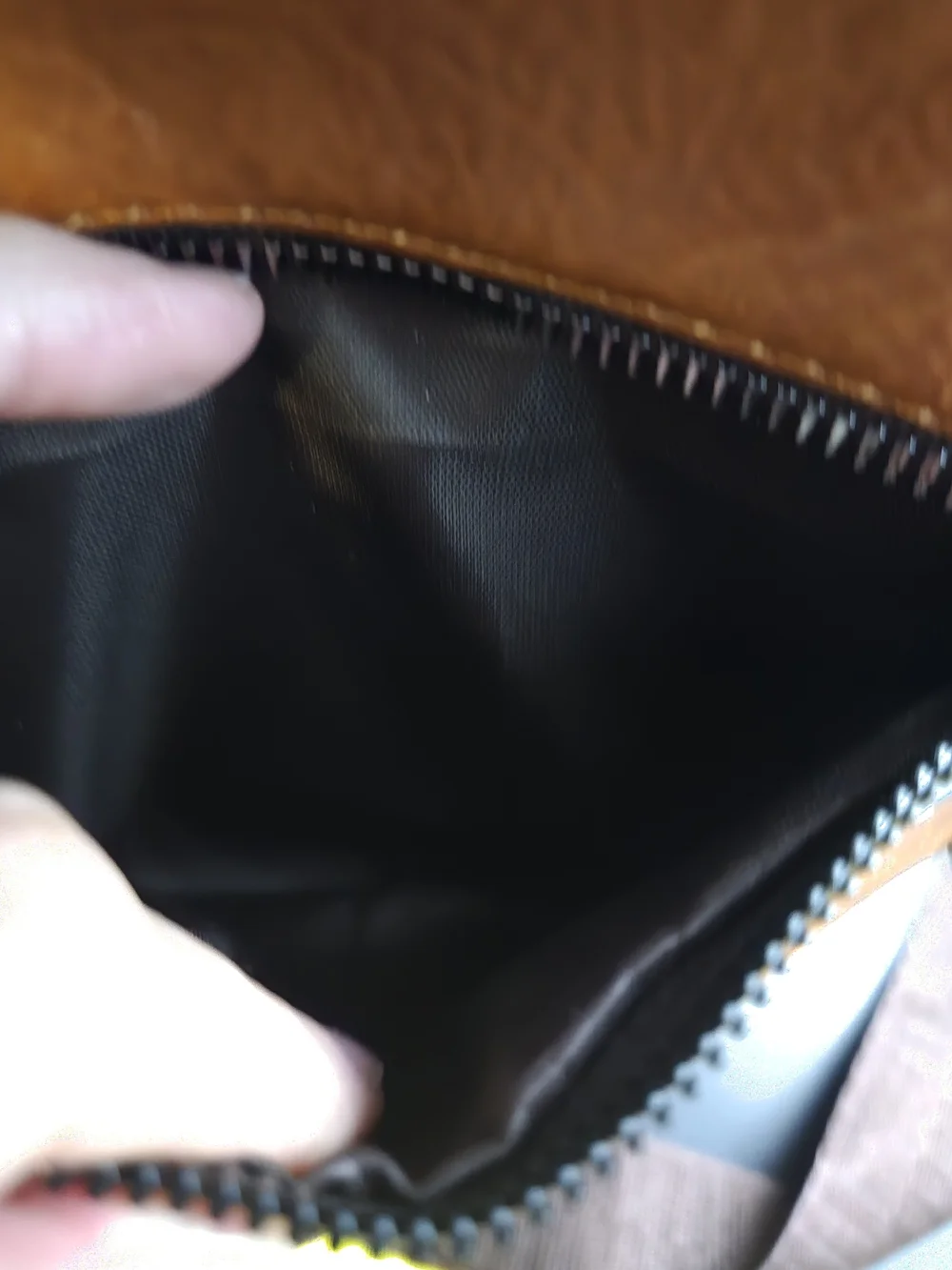 Tan Leather Messenger Crossbody for Men